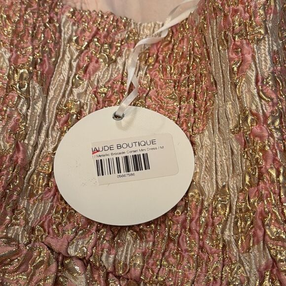 STORIA Mae Strapless Jacquard Corset Babydoll Mini Dress *NEW* - Picture 12 of 12